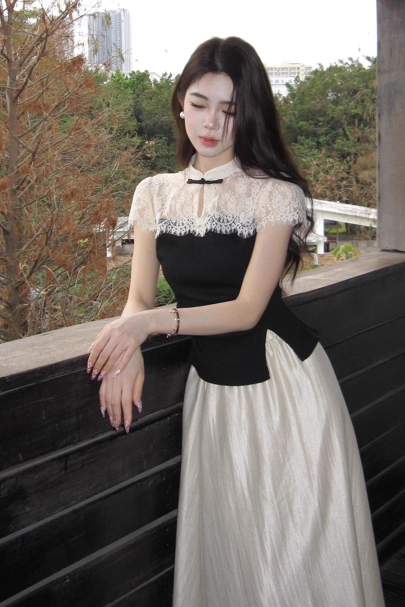 CNY 26’ MARILYN LACE QIPAO TOP