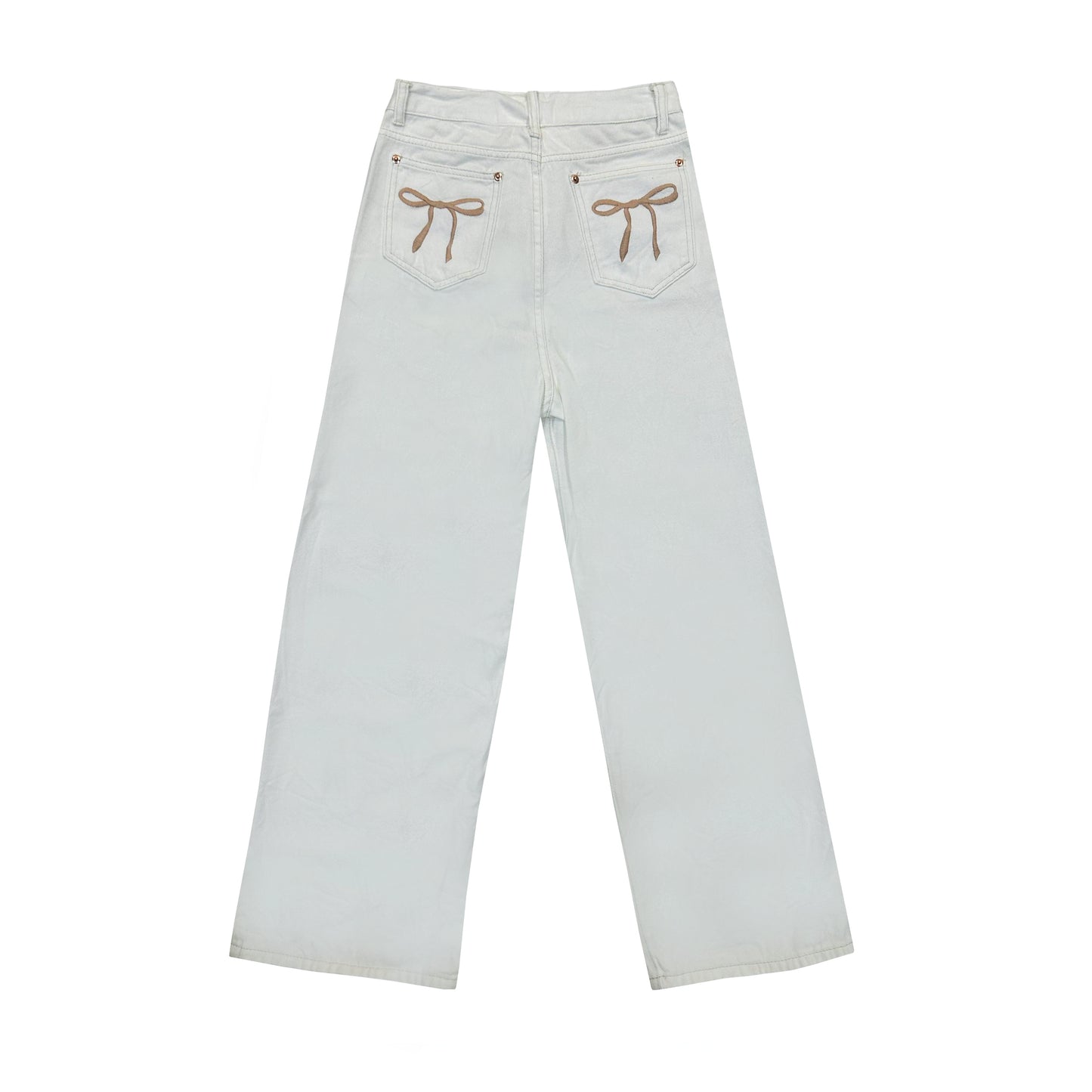 QUINCAS RIBBON JEAN (WHITE)
