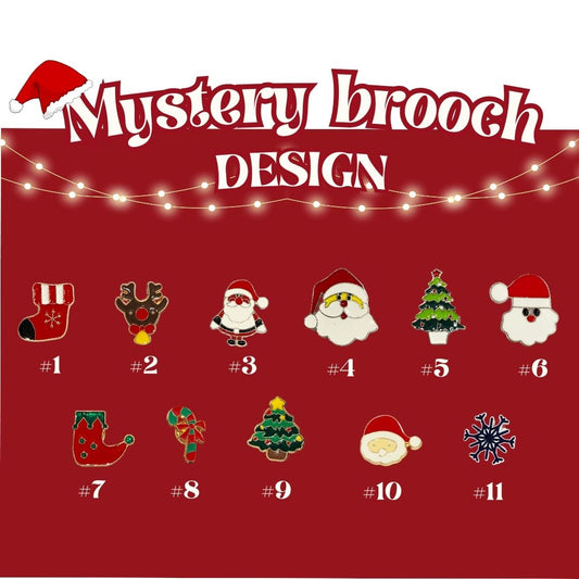 MYSTERY CHRISTMAS BROOCH PIN BATCH (3 design/pack)