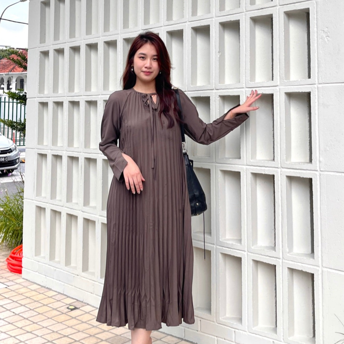 Peninda Collection- Kima pleated dress