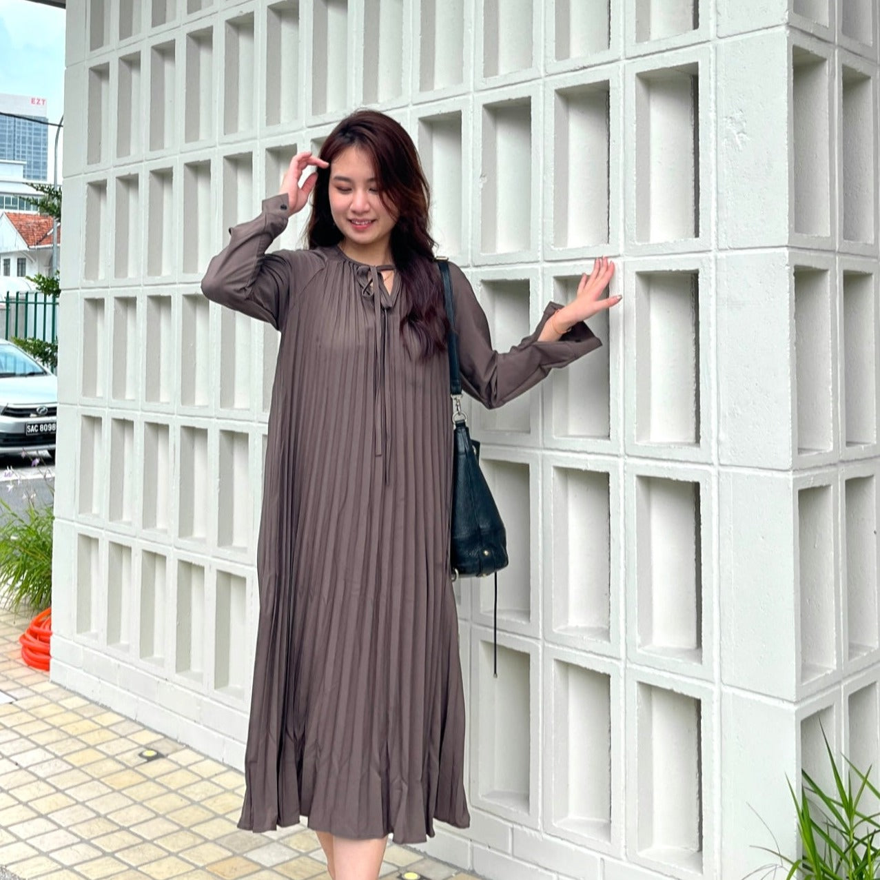 Peninda Collection- Kima pleated dress