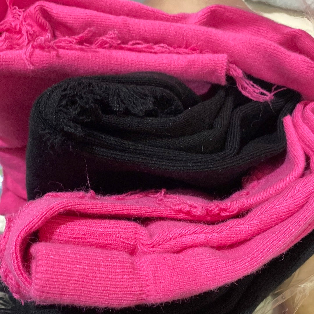 Raw edge knitted skirt