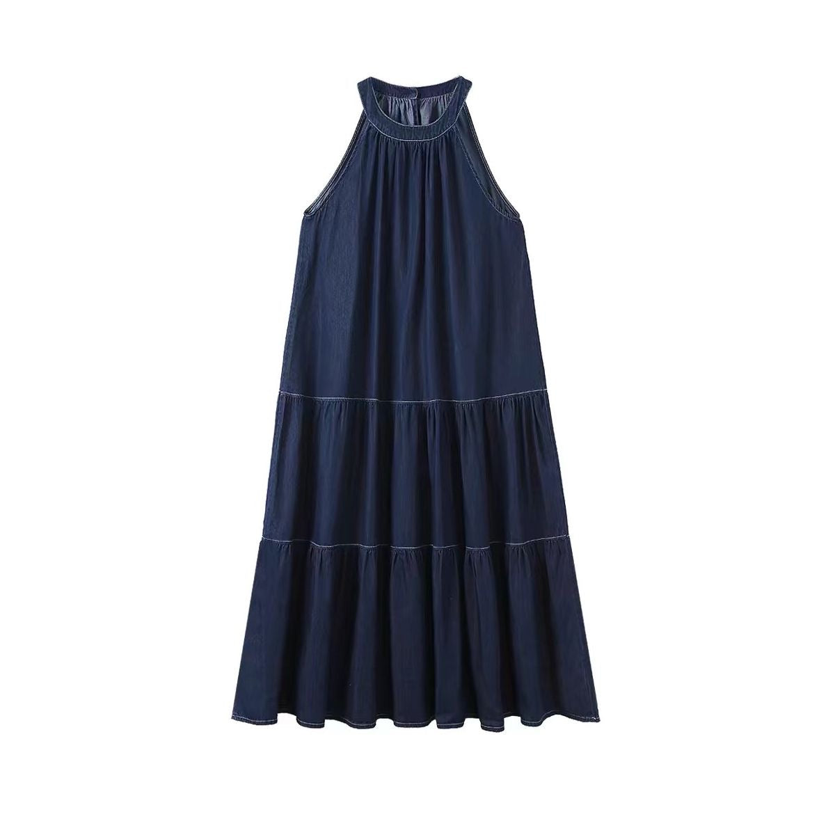 DAISIE DENIM LAYER DRESS