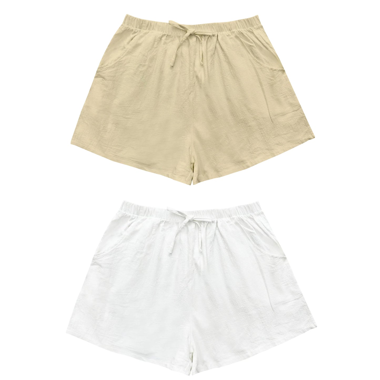 **VALUE PACK**TINA LINEN SHORT PANTS【SPECIAL DEAL LIMITED UNITS AVAILABLE】