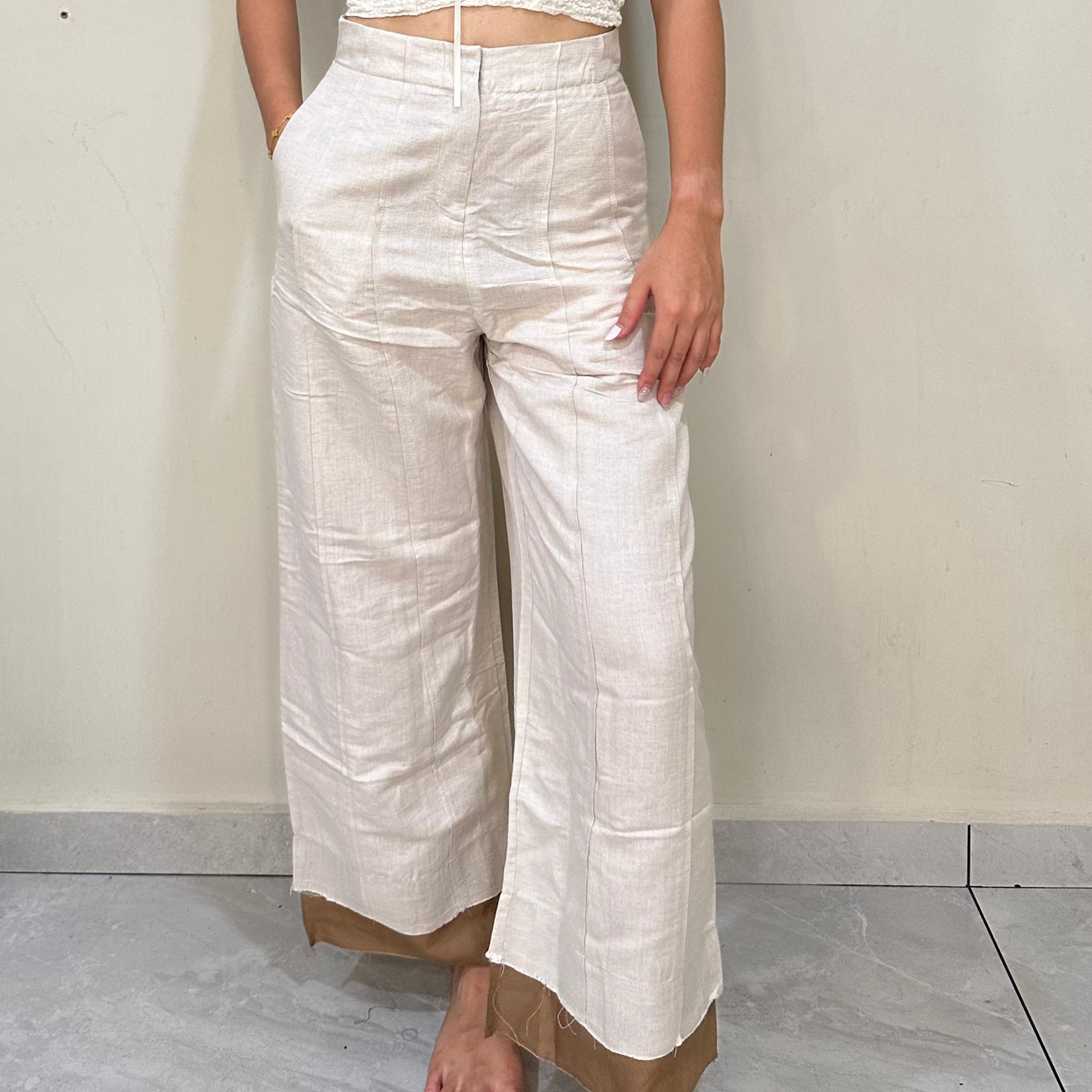 **CLEARANCE** TERESSA RAW EDGE PANTS