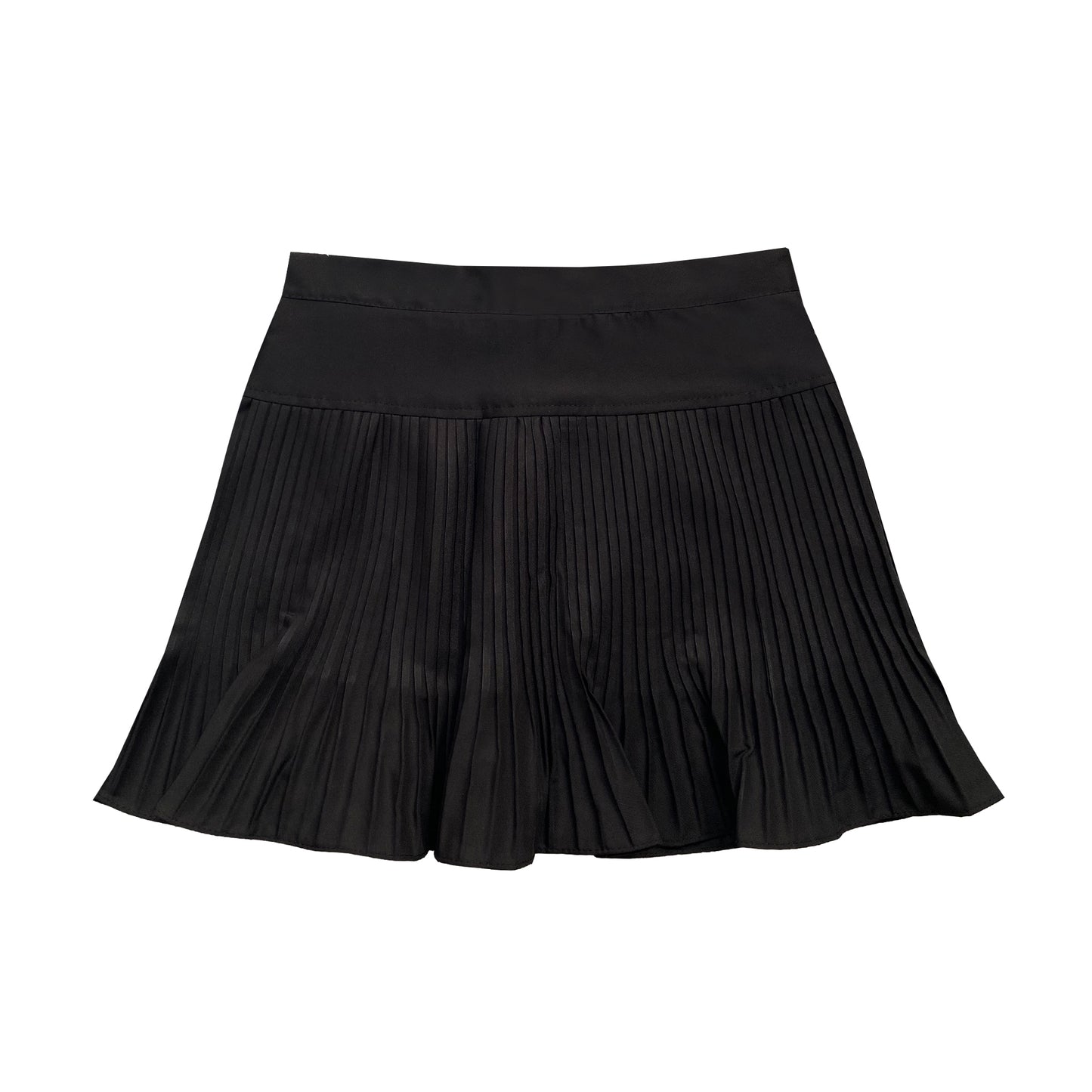 LASSIE BLACK BASIC PLEATED TENNIS SKIRT