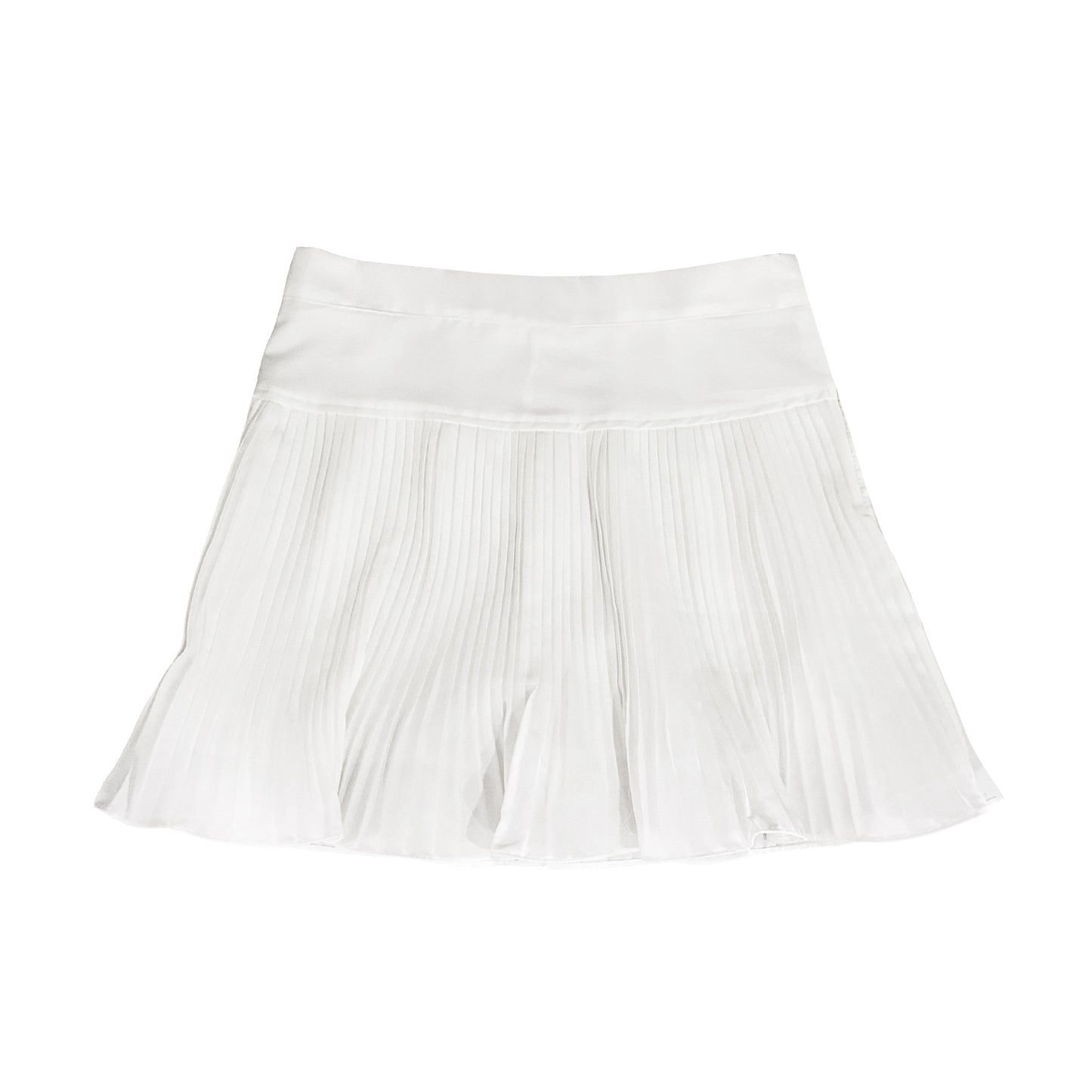 LASSIE WHITE BASIC PLEATED TENNIS SKIRT