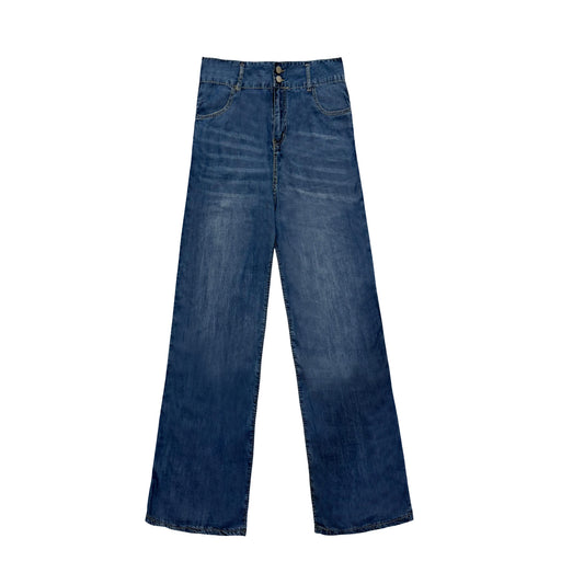 EASSY COOLING TENCEL JEANS (DARK BLUE)