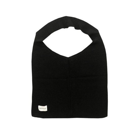 Santa Knitted Tote Bag (BLACK)