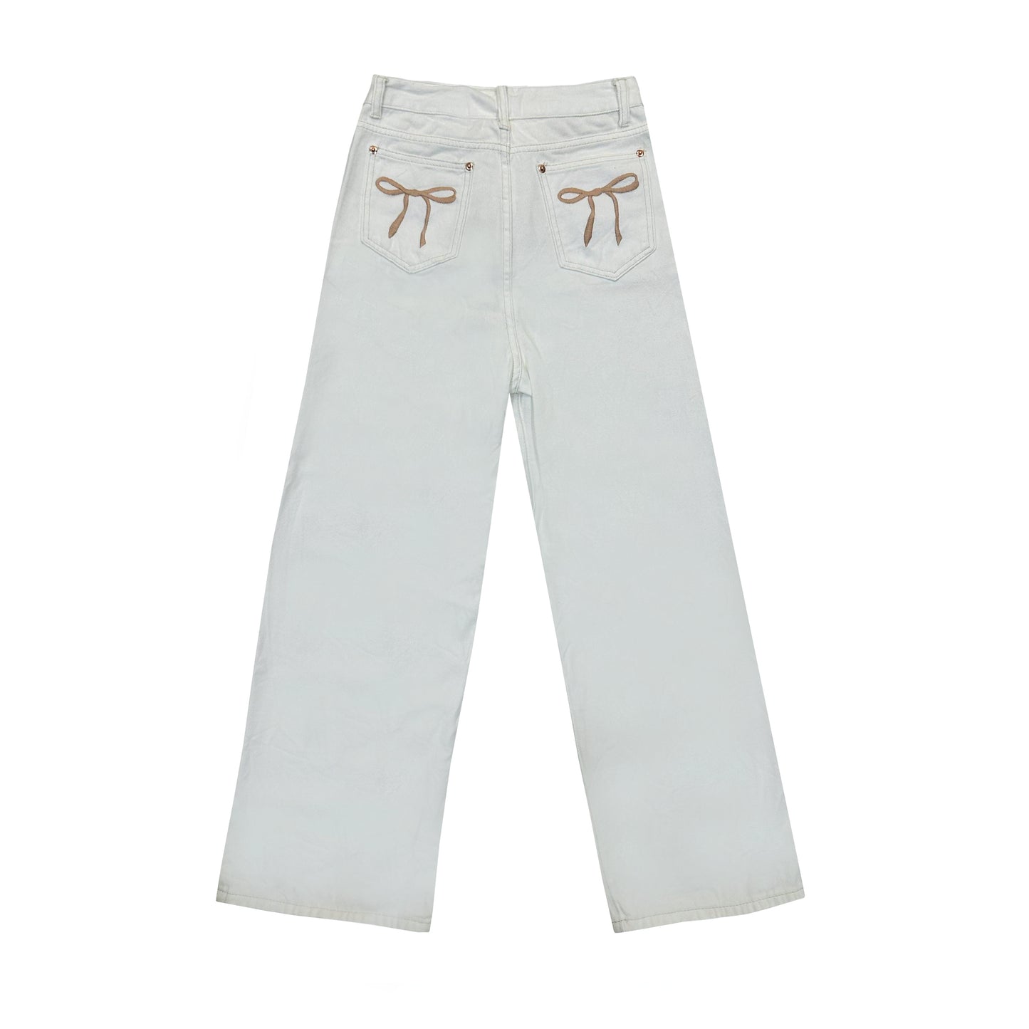 QUINCAS RIBBON JEAN (WHITE)