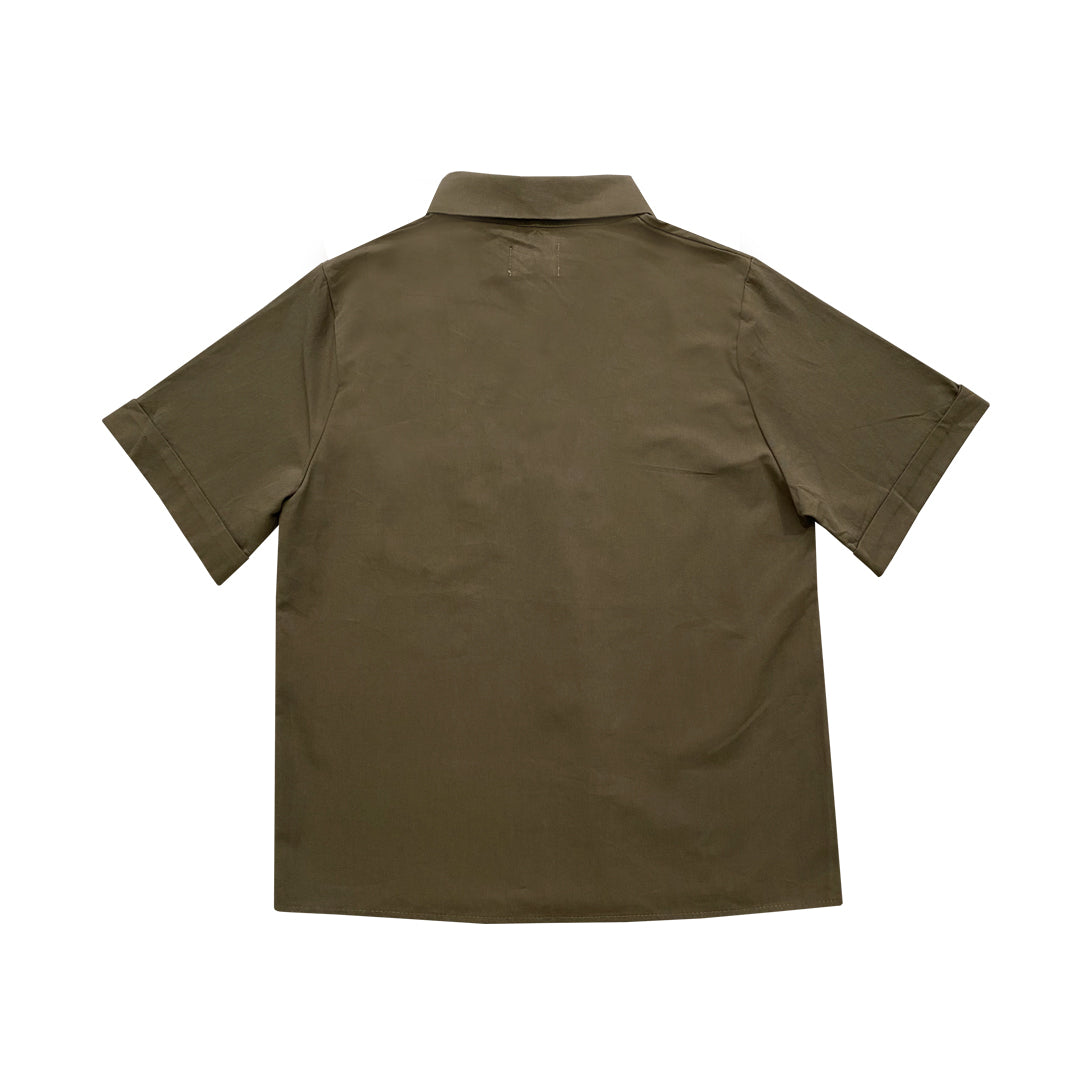 11.11 MURNI CLEAN FIT SET TOP (ARMY GREEN)