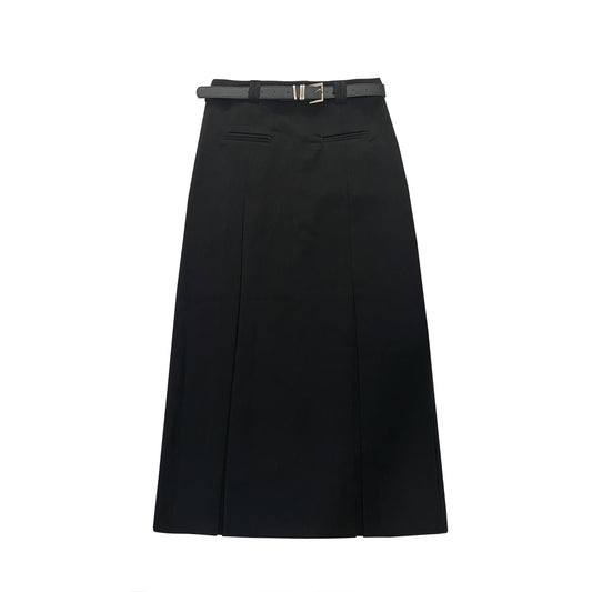 VICTORIA MAXI SKIRT (BLACK)